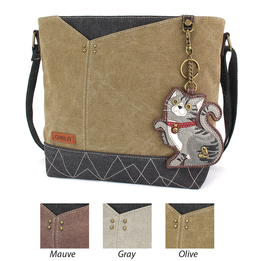 Fat Cat Mini Crossbody Purse Chala Handbags Convertible Straps NEW