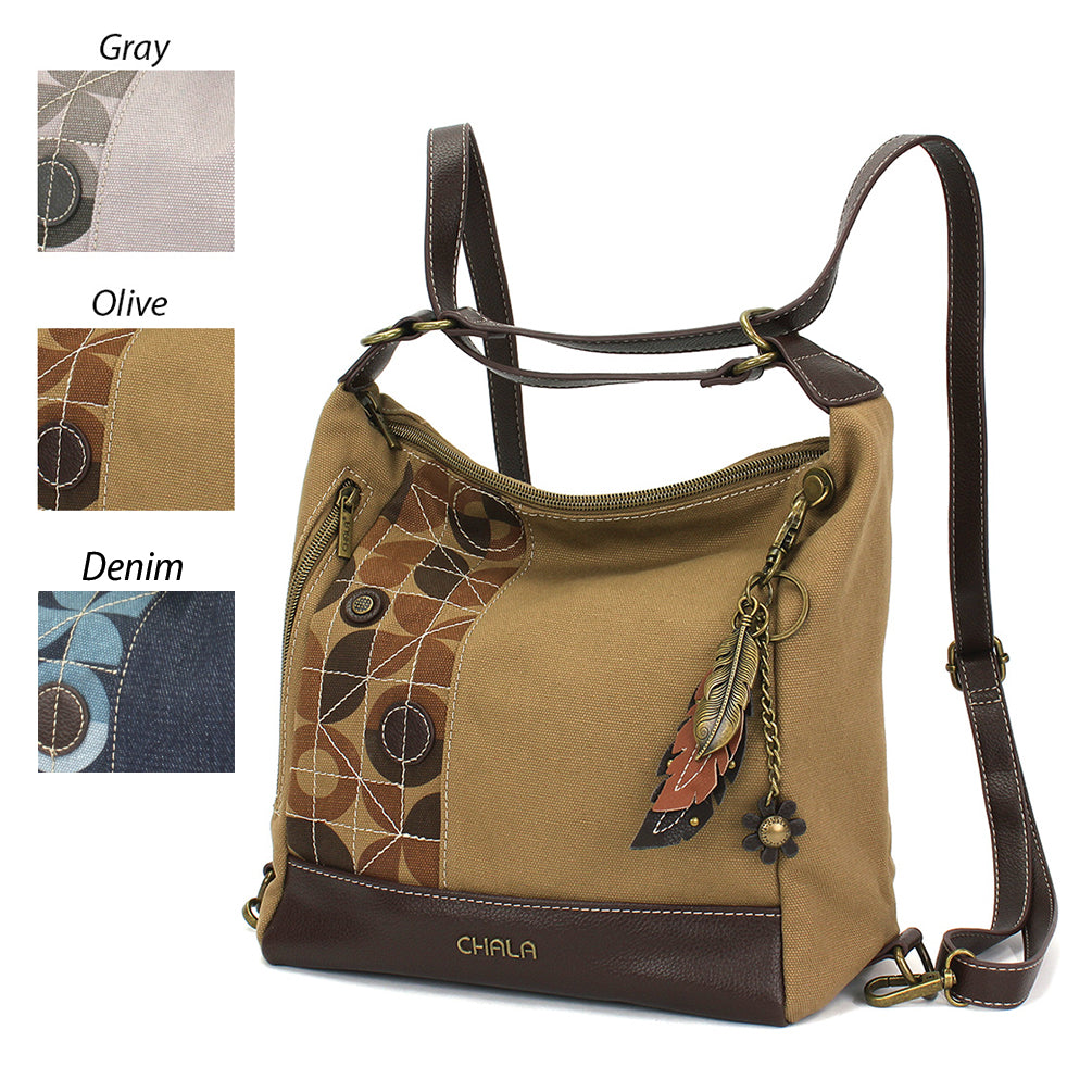 Chala Convertible Backpack Purse Dragonfly