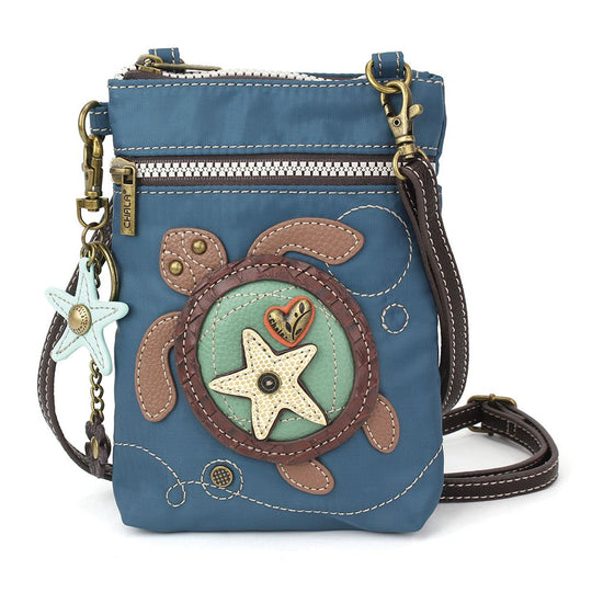 Chala Cell Phone Cross Body - Sea Turtle Teal - the Best of Fort Myers Beach