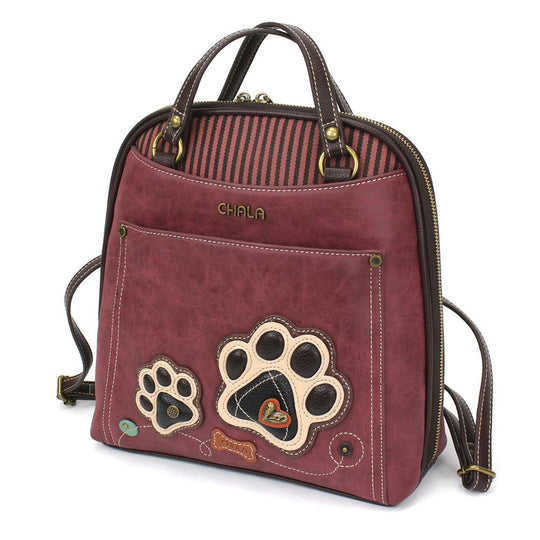 Chala Paw Print Everyday Zip Tote-Gray - The Slobber Shoppe