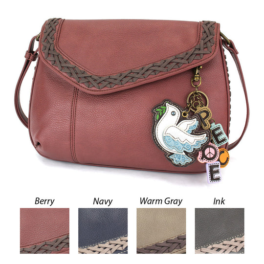 CHALA Charming Charms Keychain - Dove + PEACE